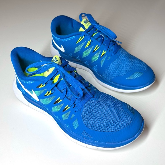 Nike Free 5.0 Men’s Running Shoes Blue Green Sneakers 642198-401 Size- 7 - Picture 5 of 9